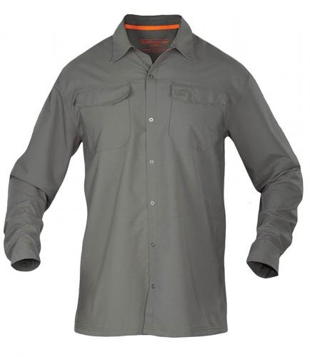 Freedom Flex Woven Long Sleeve Shirt (Sage Green)