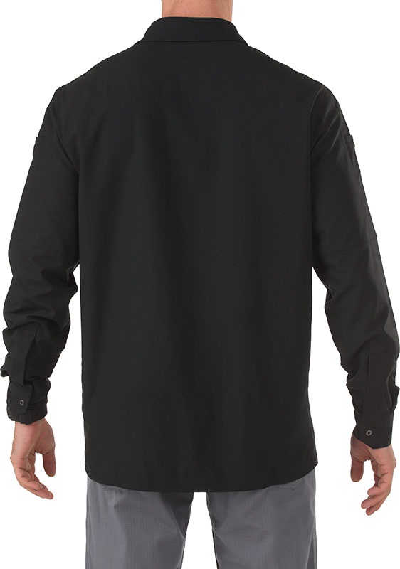 Freedom Flex Woven Long Sleeve Shirt (Black)
